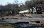 NS yard job E19 comes down the former Southern's Old Main Line with a cut of cars for interchange with the CSX